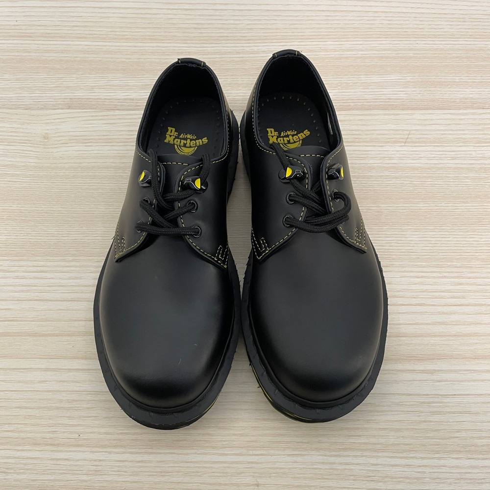 Dr. Martens 1461‎ Marbled Sole Black Leather Oxford Shoes Women's Size 5 (EU 36) - Picture 3 of 9
